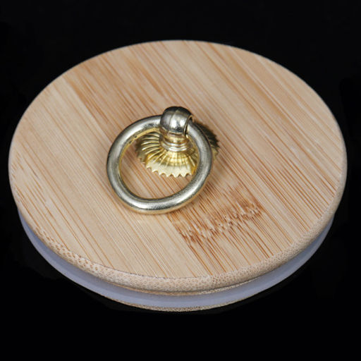 Банка для сыпучих бамбуковая крышка рифленая 500 мл 90/100 мм /LCSC4103 /уп120/ - ГалеонТрейд фото 5