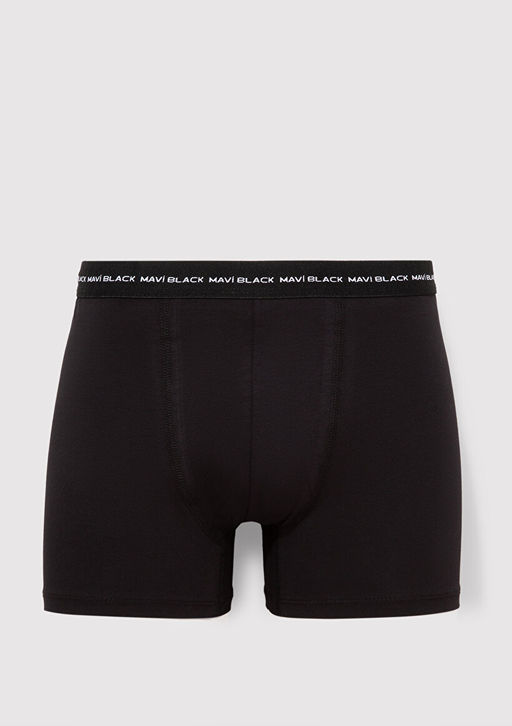 3lu Basic Siyah Boxer - Mavi фото 2