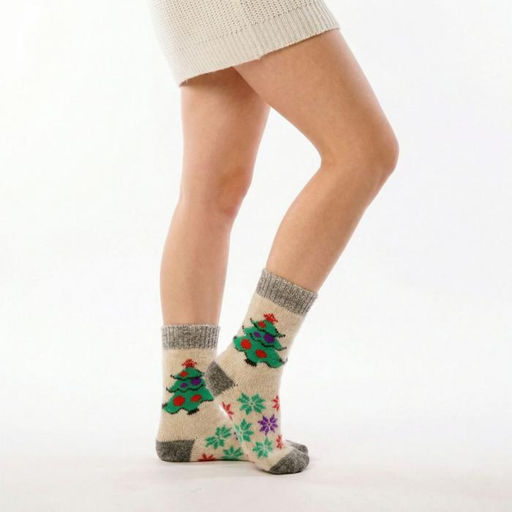 Аксессуар Носки вязаные арт.7411007-35 ЕЛКА НАРЯДНАЯ