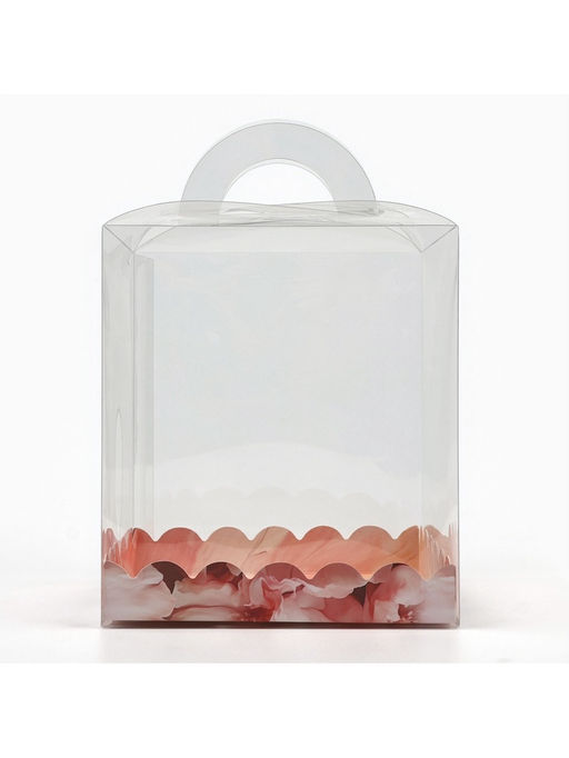 Цена за 5 шт. Коробка кондитерская, сундук, упаковка, «Цветов сияние», 16×16×18 см