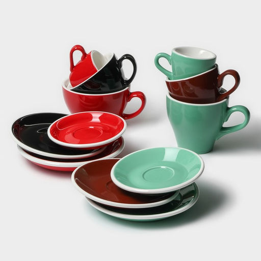 Кофейная пара фарфоровая Magistro Coffee time, 2 предмета: чашка 80 мл, блюдце d=12,5 см, цвет коричневый  фото 10