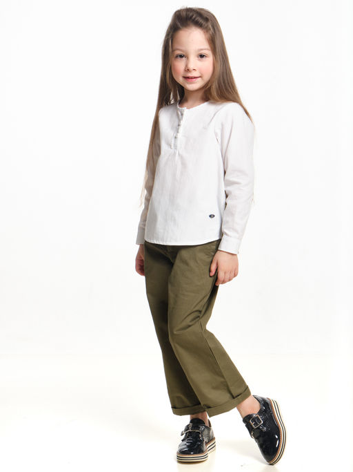 Блузка для девочки UD 2465 белый - Mini maxi фото 3