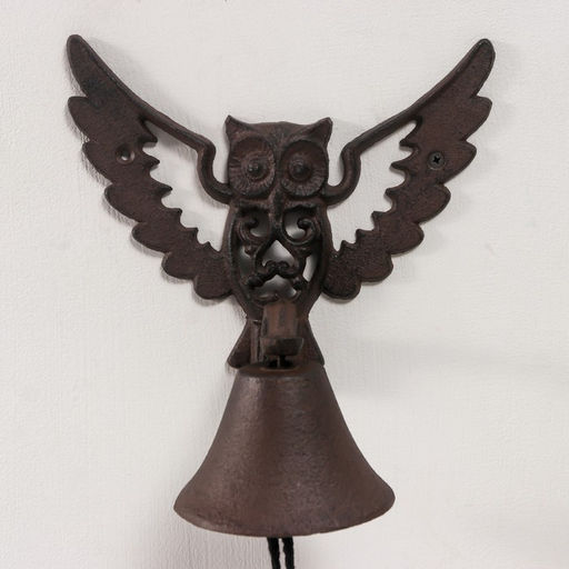Колокол сувенирный чугун Филин - полёт 23х14,5х21,6 см - Simaland фото 2