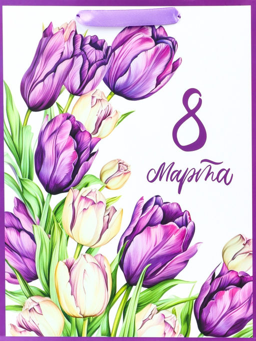 Цена за 2 шт. Пакет подарочный ламинированный вертикальный Праздничный МИКС, M 26?32?12 см