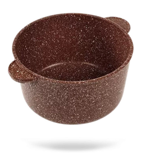 Кастрюля 2 литра, коричневая