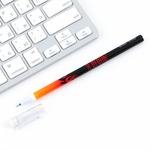 Цена за 12 шт. Ручка пиши-стирай, синяя паста, гелевая, 0.5 мм с колпачком «Я Огонь»