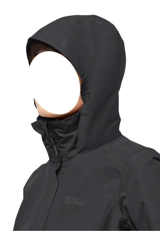 Мембранная ветровка Jack Wolfskin, черная