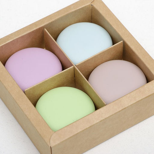 Коробка складная под 4 конфеты с окном, крафт, 12.6 х 12.6 х 3.5 см - UPAK LAND фото 5