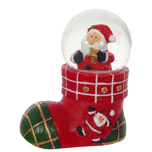 Фигурка декор в стекл шаре "Дед Мороз/Снеговик/Мишка", D4,5 см, L8 W5 H8 см, 3в.