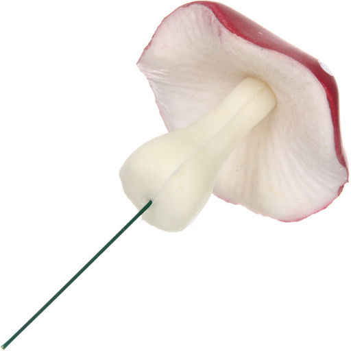 Фигура на спице "Грибочек - Мухомор затейник" 5,5*6 см (общ.высота 10 см), бордовый