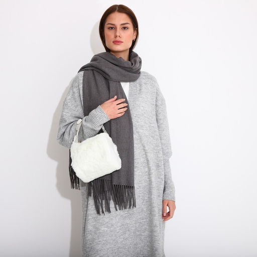 Сумка-багет на молнии, цвет белый - Simaland фото 7