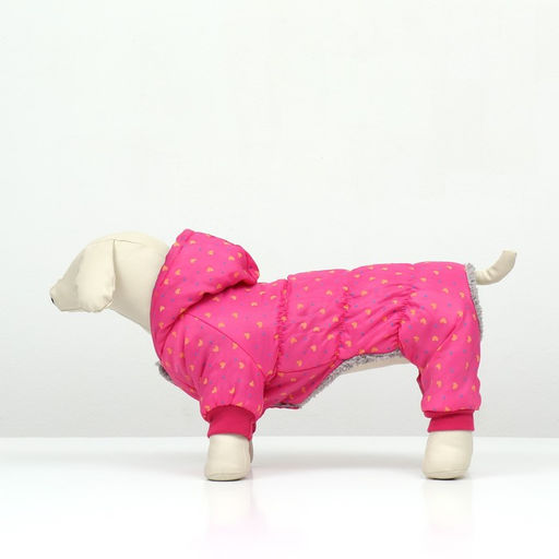 Комбинезон нежный путь на меховом подкладе, размер XL (ДС 40, ОШ 40, ОГ 50 см), розовый - Simaland фото 2