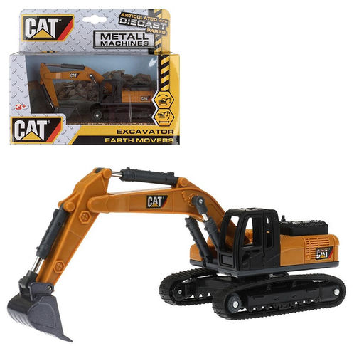 Технопарк. Экскаватор "Cat" 14 см, подв. дет (ковш и корпус), лицензия арт.2008I025-R