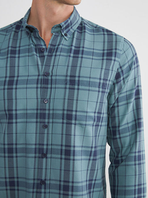 Regular Fit Uzun Kollu Ekose Arm?rl? Erkek G?mlek