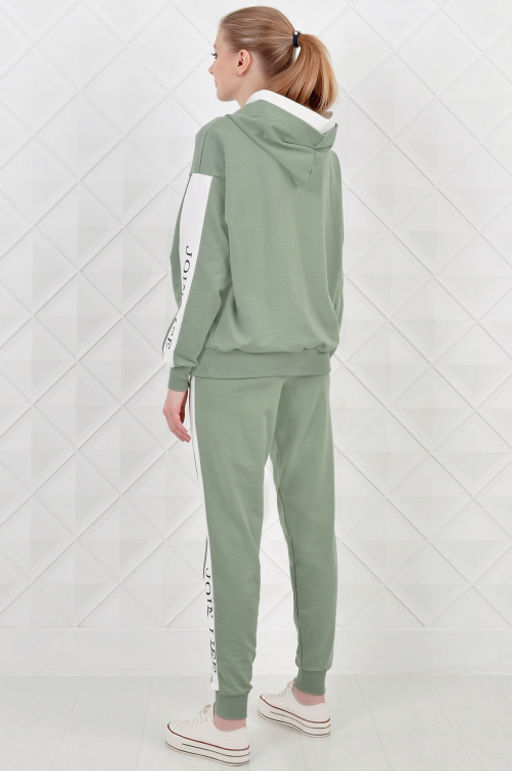 Арт. 2355 Костюм с брюками женский 44-52 (5 шт) Цвет:верх- кэмел, белый, низ- кэмел, белый - Калинка фото 22