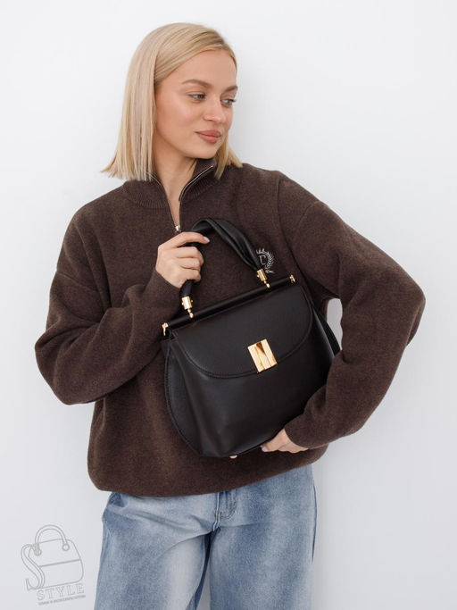 Сумка женская кожаная 1109-1MP coffee Polina&Eiterou