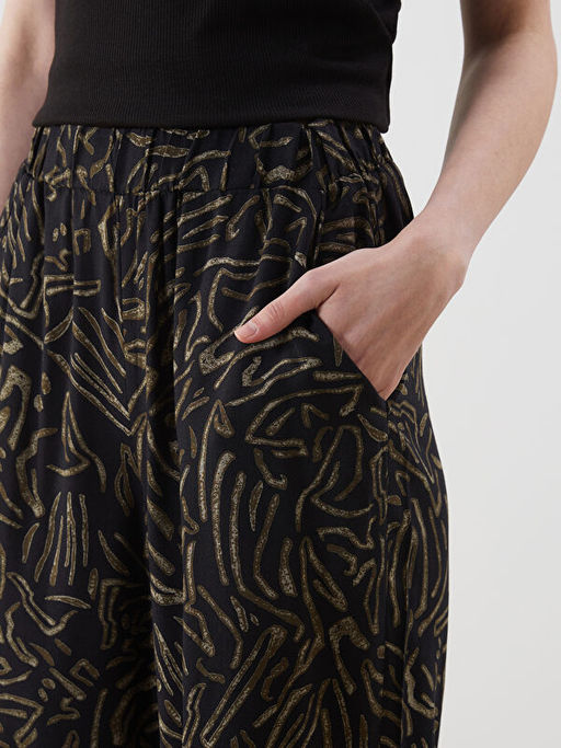 Beli Lastikli Desenli Kad?n Kapri - Waikiki фото 3