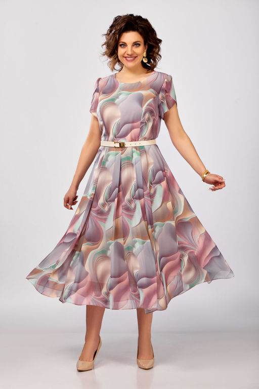 Платье Swallow 843.1 Пастельный мультиколор фото 4