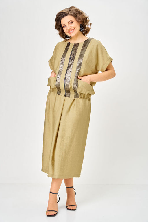 Костюм Anastasia Mak 1320 горчица  фото 8