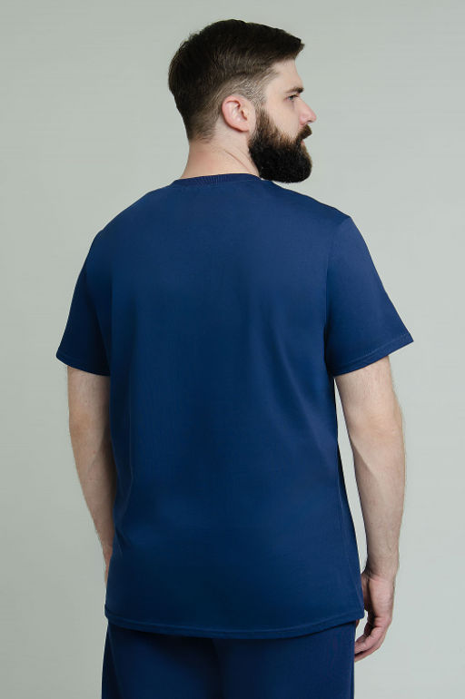 Арт. 61120 Футболка мужская 48-58 (6 шт) Цвет:темно-синий - Идеал фото 6
