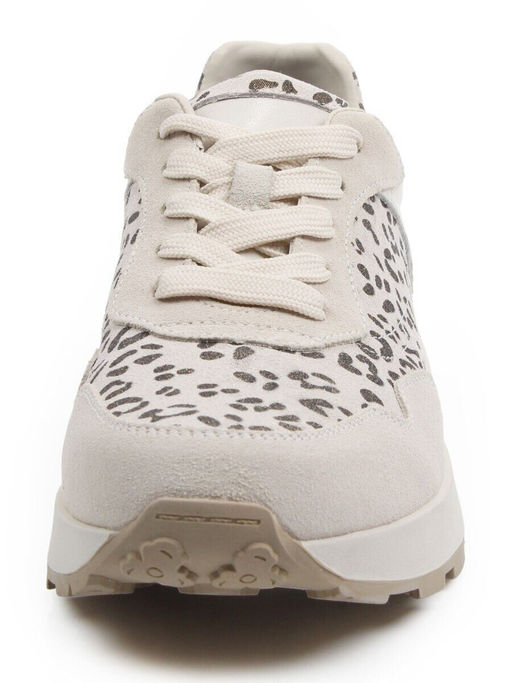 03-A1027-8 LT. BEIGE Кроссовки женские (натуральная замша, натуральная кожа)