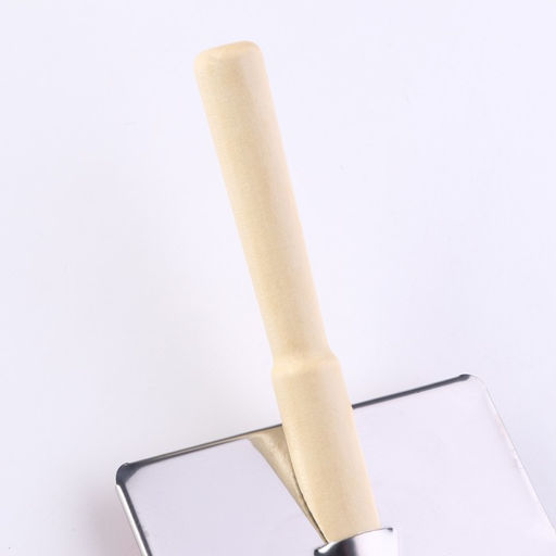 Пуходерка Wood средняя с каплями, деревянная ручка, 9 х 12 см - Пижон фото 4