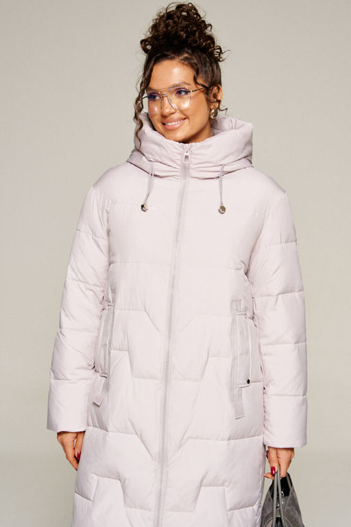 Пальто Beautiful Free 8018-Р жемчужный