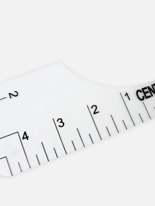 Набор линеек для раскроя горловины, 4 шт., 25.4×6.35/8.9/11.5/12.7 см