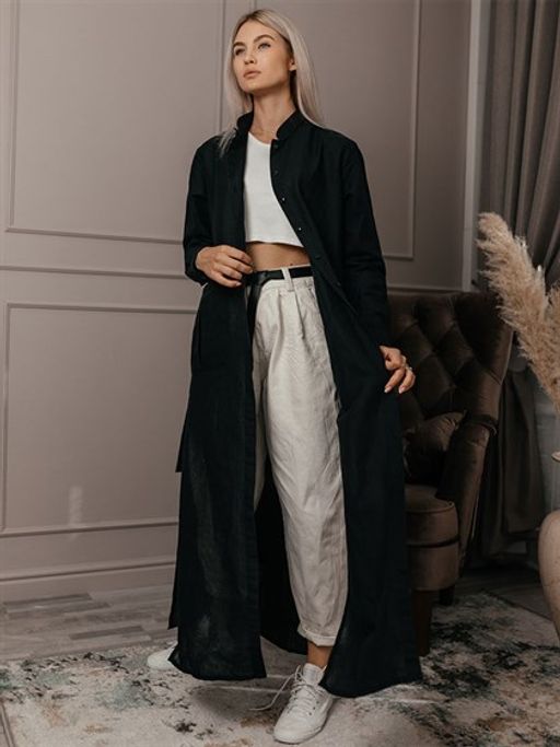 Платье-рубашка ЛЕН - Волтри фото 2