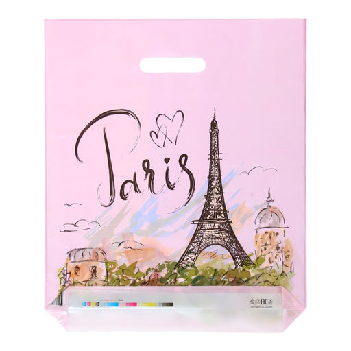 Цена за 50 шт. Пакет «Матье», полиэтиленовый с вырубной ручкой, 36×43 см, 35 мкм