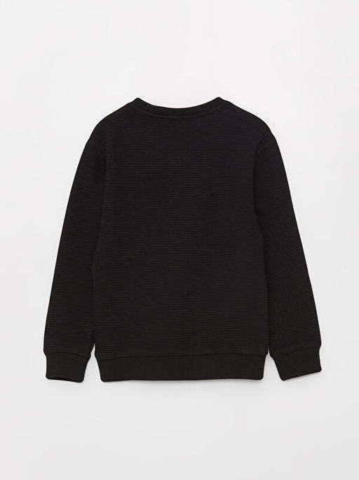 Bisiklet Yaka Basic Uzun Kollu Erkek ?ocuk Sweatshirt - Waikiki фото 2