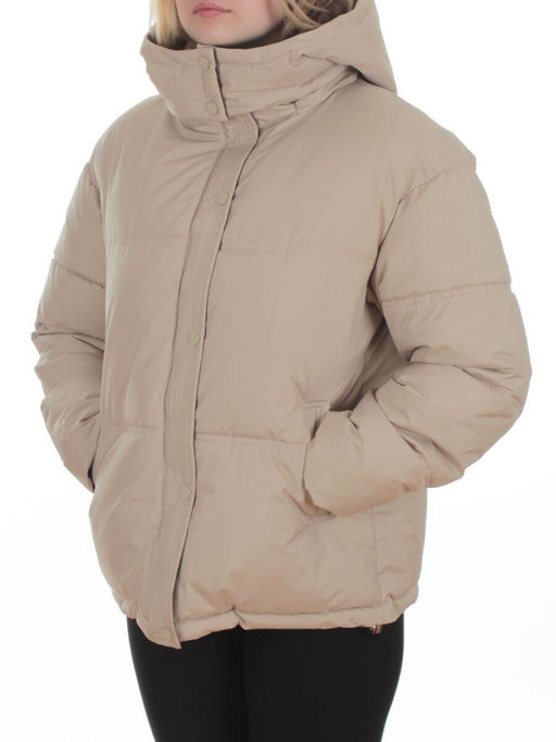 S24-292 BEIGE Куртка зимняя женская (150 гр. холлофайбер)