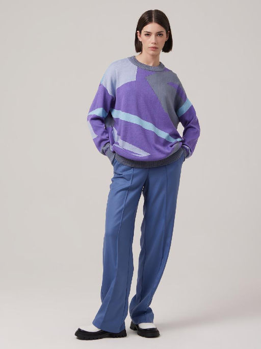 Джемпер женский 1231153011 purple/l.blue - Eleganzza фото 3