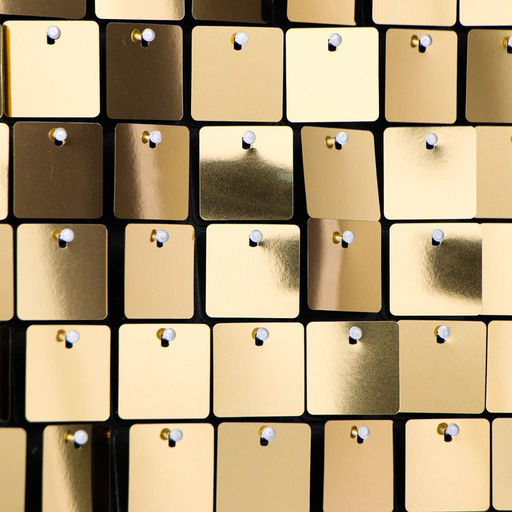 Панель с пайетками для фотозоны 30*30см золотая - Simaland фото 3