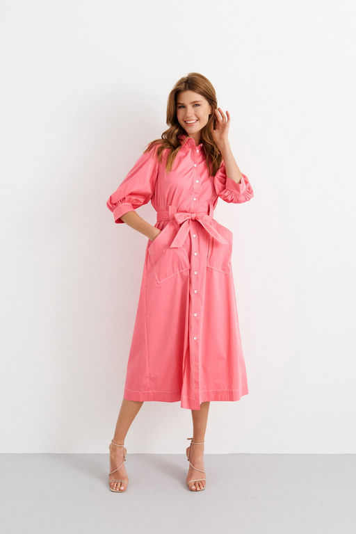 Платье свободного силуэта Ara (Цвет: Коралл) - Morozov Amavie фото 3