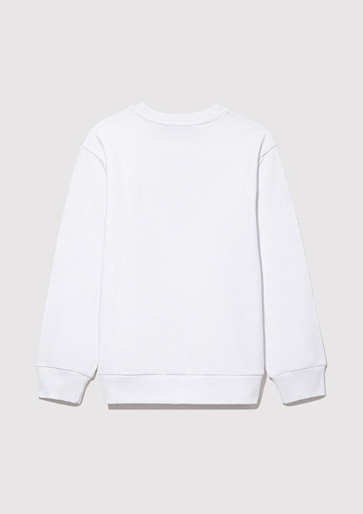 Miav Bask?l? Beyaz Sweatshirt - Mavi фото 4