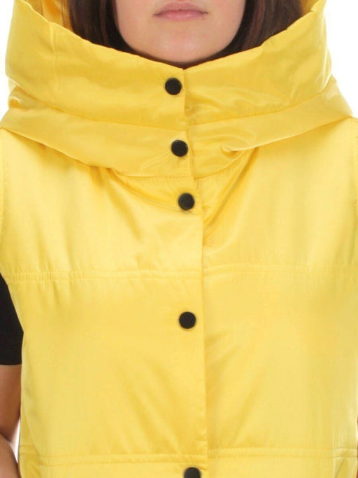 M006 YELLOW Жилет женский демисезонный (100 гр. синтепон) - Фабричный китай фото 10