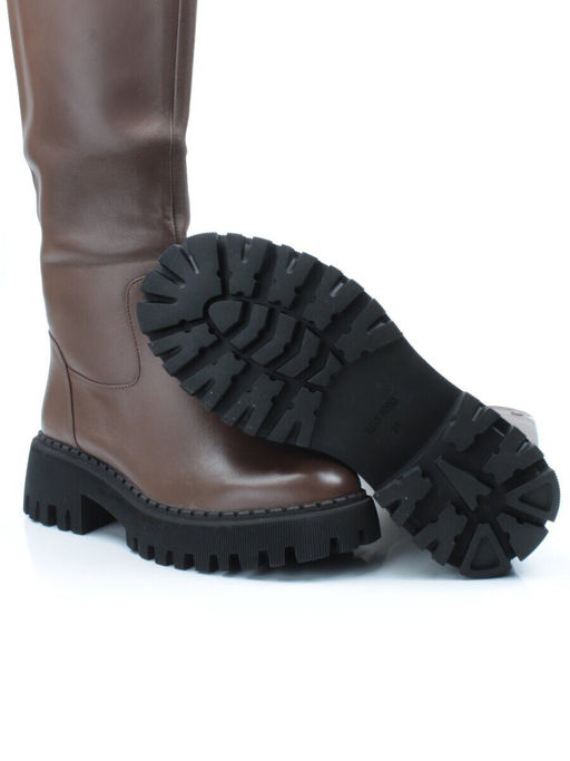 02-FL655-2M BROWN Сапоги зимние женские (натуральная кожа, натуральный мех (еврозима)) - No name фото 14