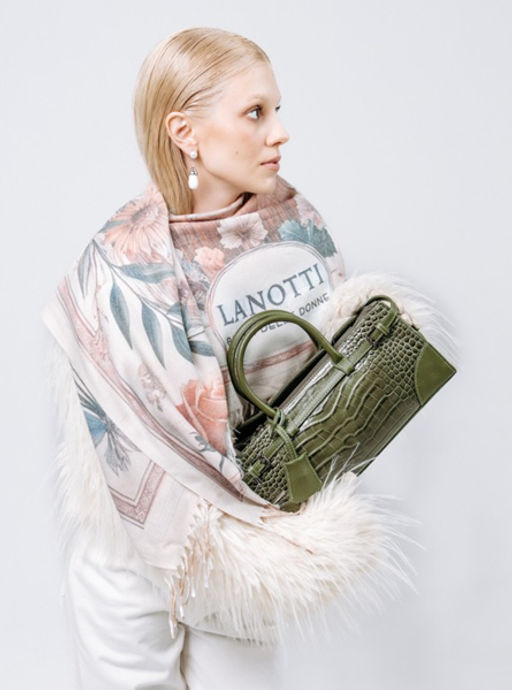 Сумка Lanotti CROCO LINE 8346/зеленый