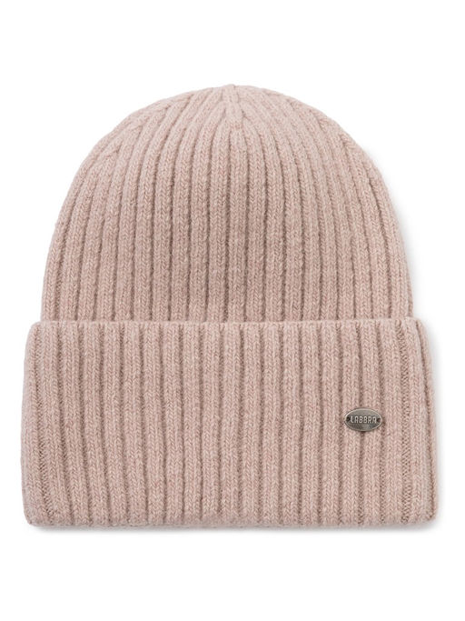 Шапка жен. пух енот+шерсть+виск LB-N88068 dirty pink