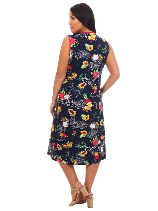 Калинка сарафан женский, темно-синий - Lovetex фото 3