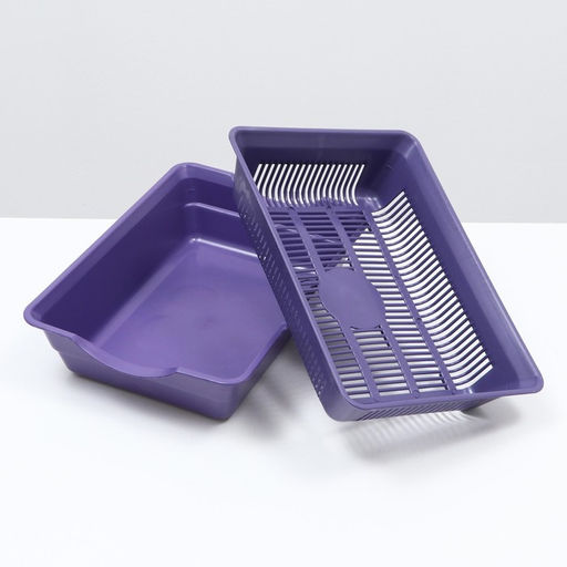 Туалет глубокий с сеткой 36 х 25 х 9 см, фиолетовый - Simaland фото 4