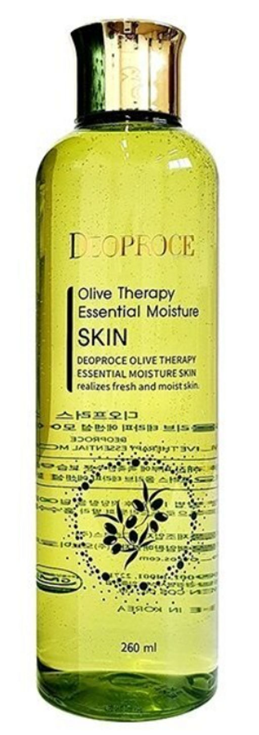 DEOPROCE OLIVE THERAPY ESSENTIAL MOISTURE SKIN Увлажняющий тоник для лица с экстратком оливы 260мл