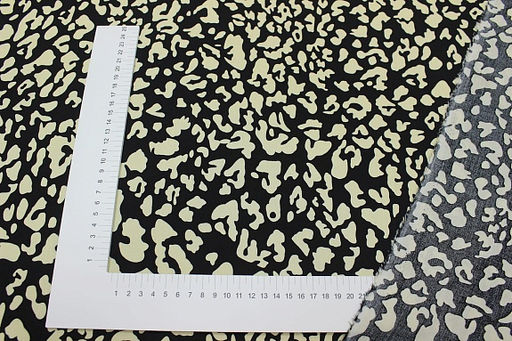 Штапель Саванна цв.черный, СОРТ2, ш.1.4м, вискоза-100%, 90гр/м.кв - Купава фото 3