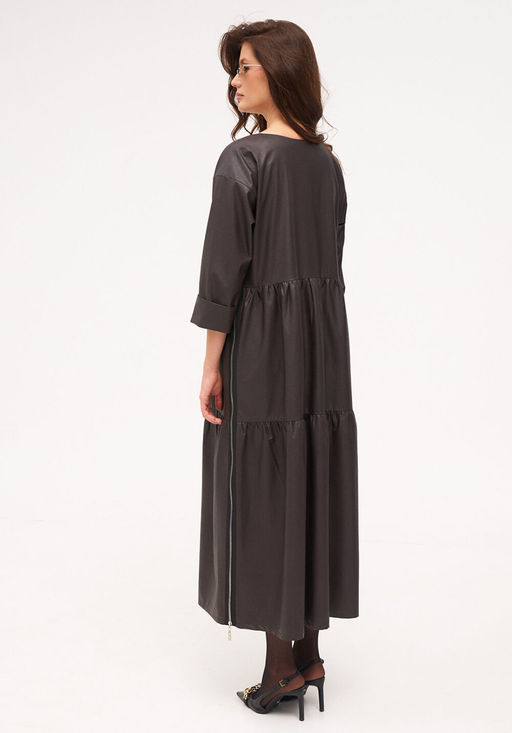 Платье KaVari 1093 коричневый  фото 3