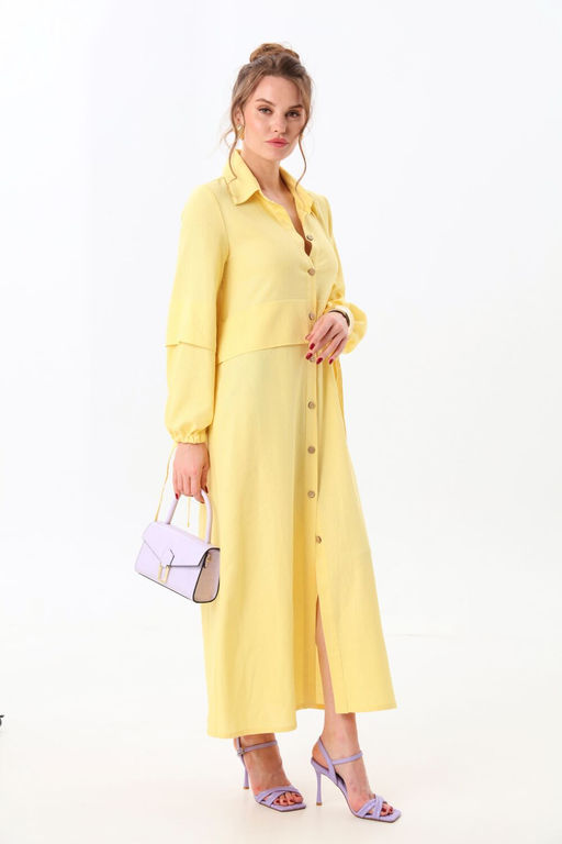 Платье NIKVA н944-3 лимонный  фото 2