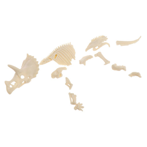 Набор для опытов Диномир: Трицератопс, строение тела динозавра, 33 детали - Эврики фото 11