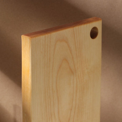 Доска разделочная деревянная с отверстием Adelica, 26162 см, покрыта маслом, цельная берёза фото 2