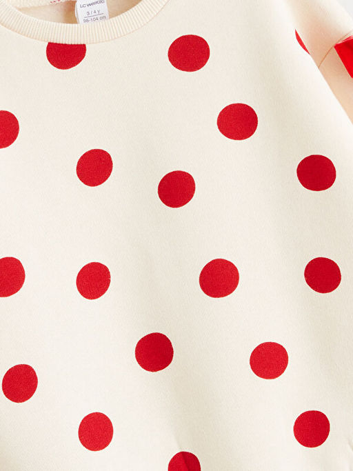 Bisiklet Yaka K?z ?ocuk Kal?n Sweatshirt