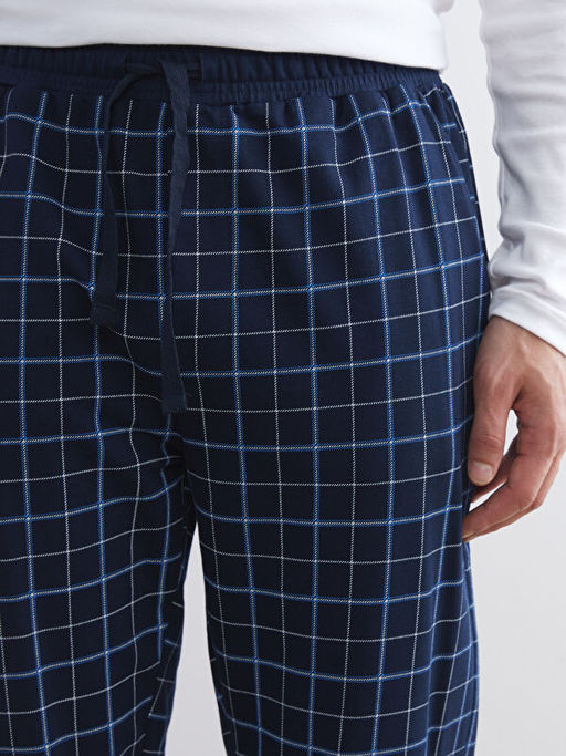 Standart Kal?p Ekose Erkek Pijama Alt